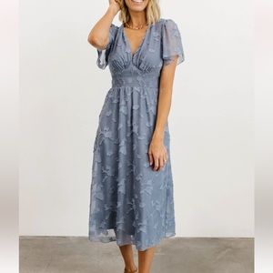 NWT ‘June Smocked Midi Dress’ Baltic Born